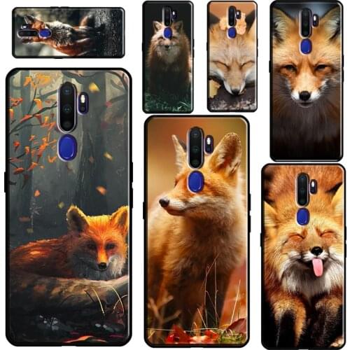 Cute Fox In Autumn For OPPO A53 A31 A9 A5 2020 F5 F7 A1K A15 A3S A5S A83 A91 A93 A52 A72 Reno2 Z Phone Case