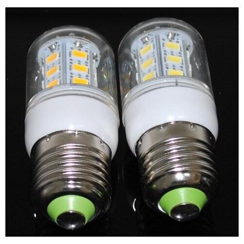 SMD 5050 LED bulbs 220V E27 5W 27LEDs Led corn Lamp,Warm White/White LED lighting Free Shipping