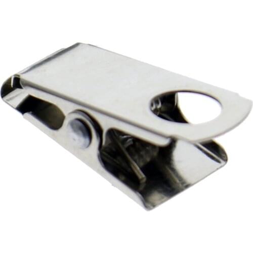 XRHYY 50 Pack - Small 1 Inch Bulldog Clasp Clips for Making Lanyards Arts & Crafts - Alligator Style Metal ID Clip Findings