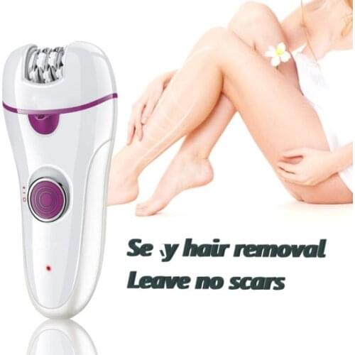 3in1 Women Epilator Lady Shaver Electric Painless Hair Pulling Depilatory Device Leg Armpit Razor Bikini Trimmer Hair Remover