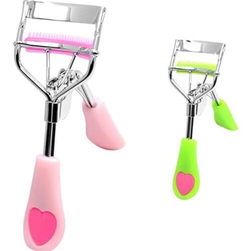 Women Wide Angle Eyelash Carbon Steel Brush Comb Curler Make Up Cosmetics Tool