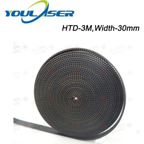 10Meters HTD-3M-30mm PU Open Belt for CO2 Laser Engraving Cutting Machine
