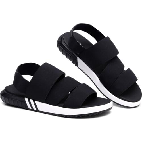 2020 new mens sandals all-match student casual shoes stretch cloth couple sandals large size classic beach shoes EUR: 35--47