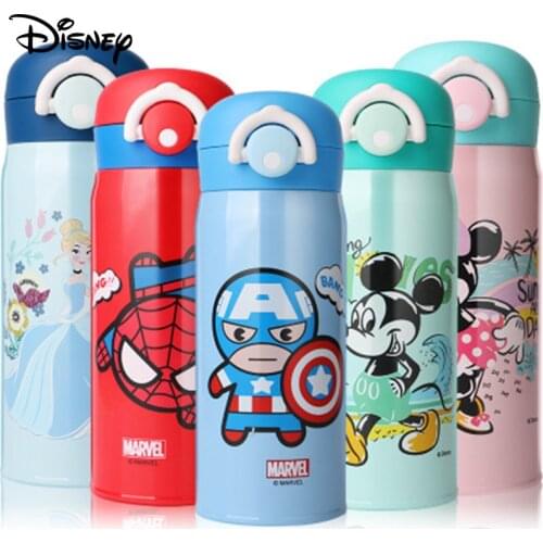 350ML Disney Mickey Minnie Cartoon Baby Water Cup 316 Stainless Steel Vacuum Insulation Bottle School Children Drinkware Gifts