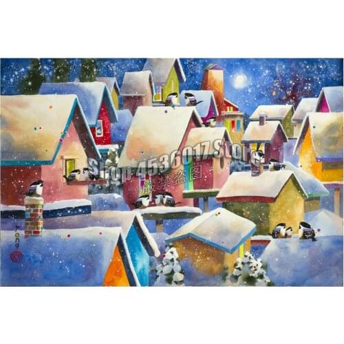 5D Diy Diamond Painting Falling Stars Cross Stitch Embroidery Wall Sticker Diamond Mosaic Art Winter Christmas Crafts Rhinestone