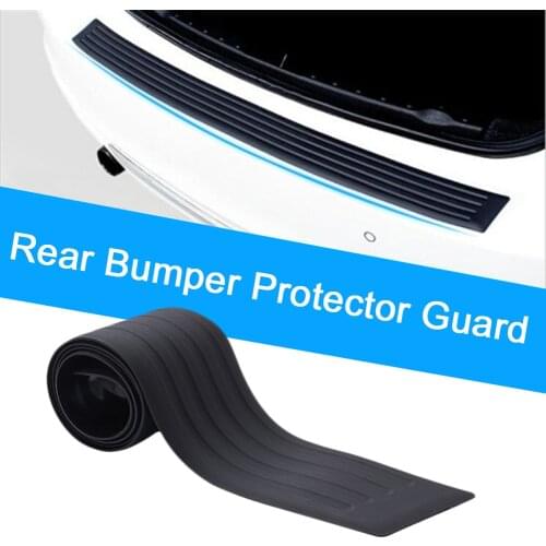 Universal Car Trunk Door Guard Strips Car Door Sill Protector Rubber Rear Boot Bumper Cover Guard Trim Pad Car Decoration