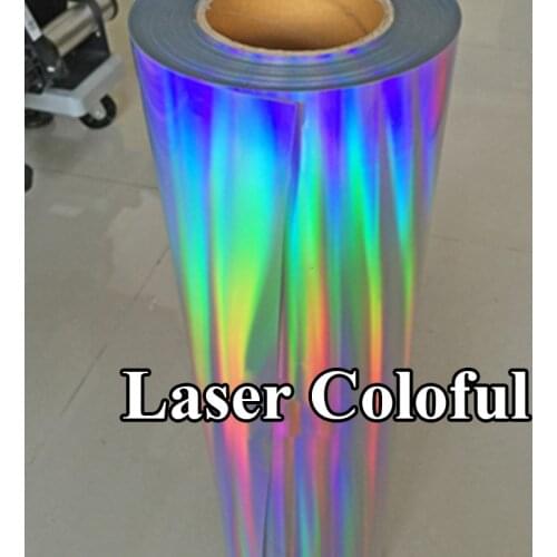 Free Shipping 25x100cm (10"x40") PET Heat Transfer Metallic Laser Vinyl Press Machine Cutting Plotter Cutter T-shirt Foil Film