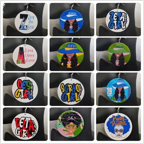 Free Shipping!DST Wooden Earrings