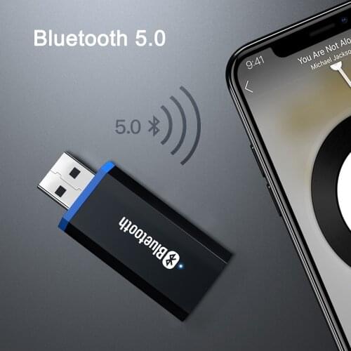 Bluetooth Transmitter 5.0 Audio Adapter For TV PC Headphones 3.5MM Jack AUX USB Stereo Music Wireless Adapter Plug & Play