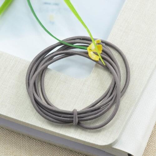 5 Meters Elastic Rubber Hair Band Hair Tie for DIY Hair Ponytail Holder Grey