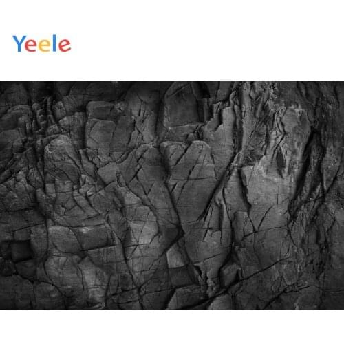 Photo Backgrounds Dark Black Carbon Stone Marble Surface Texture Pattern Cave Portrait Photographic Backdrops Photocall Studio
