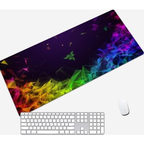 Razer Mousepad Gamer Desk Xxl Mouse Pad Anime Mausepad Gamers Accessories Gaming Keyboard for Compass PC Gamer Cabinet Rug Mice