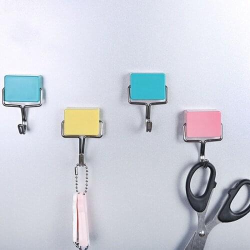 1Pcs Iron Magnetic Seamless Hook Kitchen Refrigerator Powerful Magnet Hook Home Garden Home Storage Organization