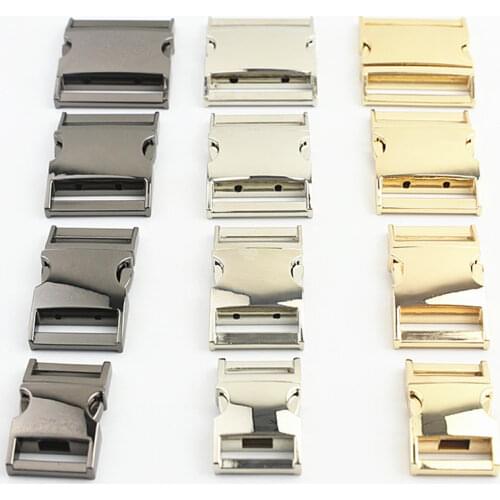 2/4Pcs 16/21/26/32/38mm Metal Backpack Safety Buckles Strap Quick Side Release Clasp Hooks For Paracord Webbing DIY Accessories