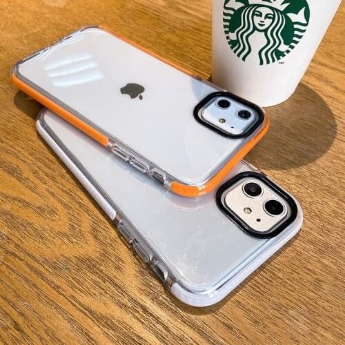 Soft Two-color Tpu Case For iPhone 11 12 Pro Max Mini Full protector Case For iPhone XS MAX X XR 7 8 PLUS SE 2020 Cover