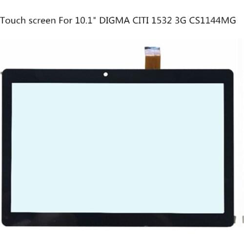 New Tablet Touch panel touch screen For 10.1" DIGMA CITI 1532 3G CS1144MG Digitizer and Glass film Sensor Tempered Glass Screen