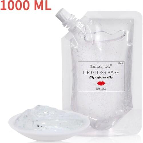 1000ML DIY Clear Lip Gloss Base Oil Moisturizing Lipstick Material Base Gel for Lip Gloss Base Handmade Liquid Lipstick Makeup