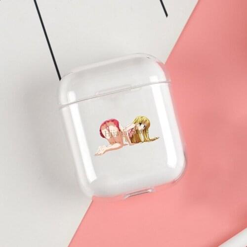 Asia Argento High School DxD Cases For Apple AirPods 1 2 Case Clear Wireless Bluetooth Earphone Case Protective Shell