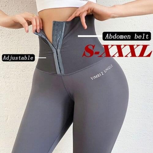 Adjustble High Waist Stretch Women leggings Sexy Push Up Fitness Workout Waist Trainer Tummy Control Slimming Seamless Trousers