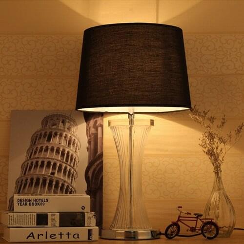 Modern Simple European-Style Crystal Lamp Bedroom Bedside Lamp Creative Wedding Table Lamp Luxury Living Room Decorative Lamp