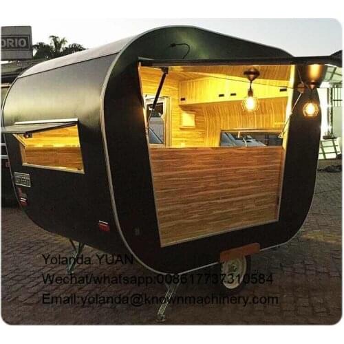 Old fashion boat shape food cart popular food trailer ice cream sale mobile truck