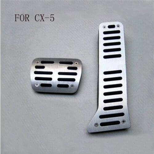 Car styling Stainless Steel Car Gas Pedal Car Pedals Case for fit for Mazda Cx-5 Cx5 Accessories