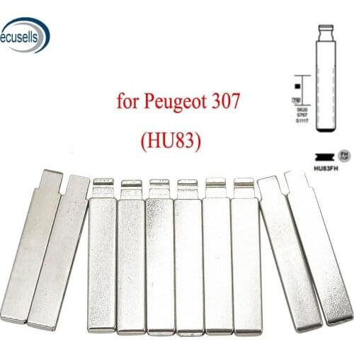 10pcs/lot, Universal Flip KD Remote Key Blade Type #54 for Citroen NO.54 Blade HU83 With Goove for Peugeot 307