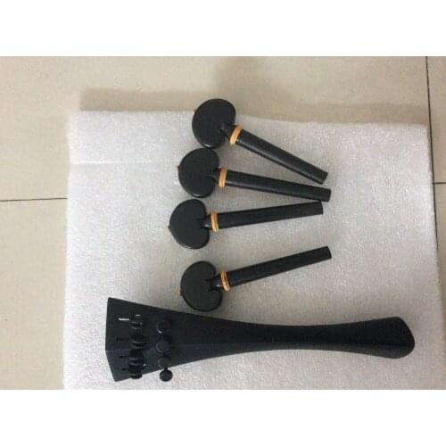 Top grade cello tailpiece with pegs 4/4 ebony wood