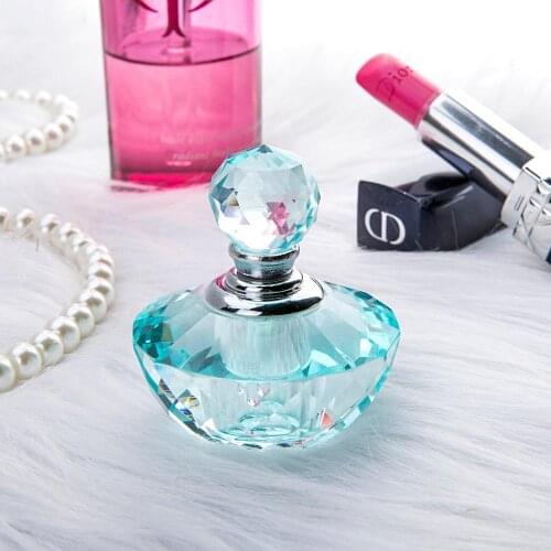 H&D 4ML Vintage Light Green Crystal Empty Refillable Mini Perfume Bottle Home Wedding Decoration Ladys Gifts