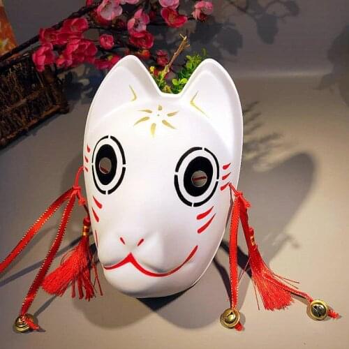 Japanese Fox Masks Hand-painted Style Natsumes Friend Account Mask Cosplay Masquerade Festival Ball Kabuki Kitsune Cosplay Prop