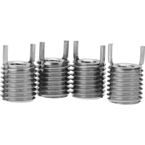 1Set M4/M5/M6/M8/M10/M12/M16 Stainless Steel Helicoil Threaded Repair Inserts Latch Pin Screw Coiled Wire Helical Sleeve Set