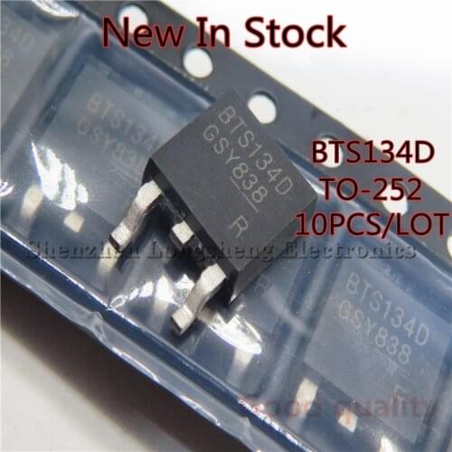 10PCS/LOT BTS134D TO-252 Intelligent low-end power switch car computer chip