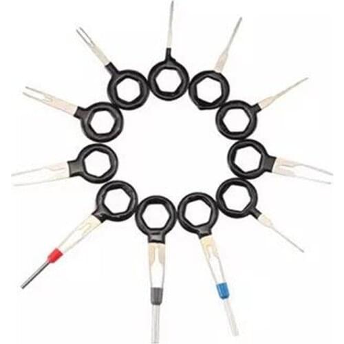 11pcs Auto Car Terminal Removal Tool Kit Plug Circuit Board Wire Harness Terminal Connector Pin Release Extractor