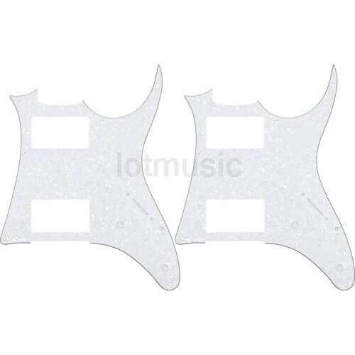 2 pcs 3 Ply Guitar Pick Guard For Ibanez GRX20Z Replacement White Pearl