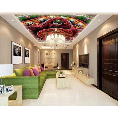 Custom wallpaper 3D, abstract color flower murals for the living room bedroom KTV ceiling wall waterproof papel de parede