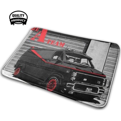 A Team Van Gmc 3D Soft Non-Slip Mat Rug Carpet Cushion Ateam Mr T Mrt A Team Gmc Van Ba Baracus Baracus Ba Fool Murdoch Tv Te