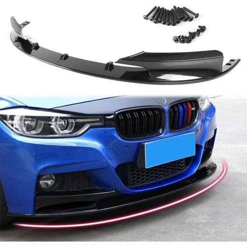 M Style Car ABS Front Bumper Splitter Spoiler Lip Trim For BMW 3 Series F30 F35 2012 2013 2014 2015 2016 2017 2018