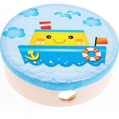 Kids Musical Instruments - Wooden Tambourine Toddler Musical Toys