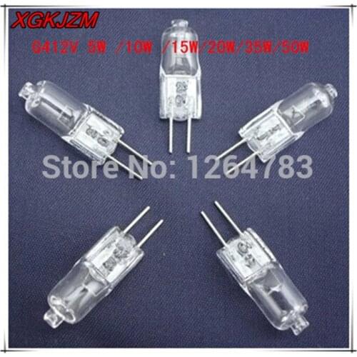 Hot G412V 5W / 10W / 15W / 20W / 35W / 50W bulb inserted beads crystal lamp halogen bulb 100pcs / lot free shipping