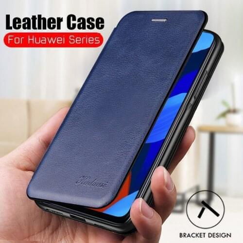 Leather wallet stand flip phone case for huawei p30 pro p20 lite p smart z cover on the honor 9x 10i 20 10 lite nova 5t coque