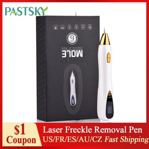 Laser Mole Tattoo Freckle Removal Pen LCD Sweep Spot Mole Removing Wart Corns Dark Spot Remover Salon Beauty Skin Care Machine