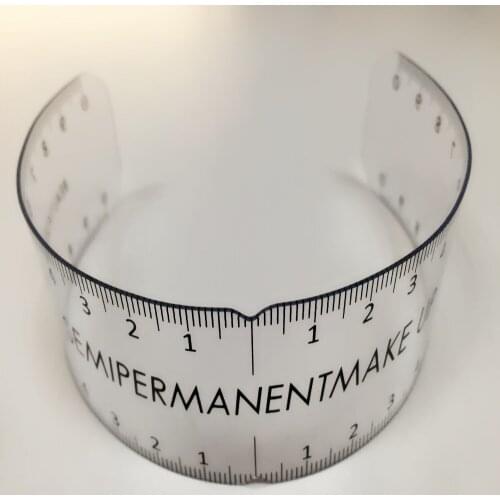 Best Price 100pcs Eyebrow Rulers Tool Measures Microblading Permanent Make Up Eyebrow Tattoo Position Ruler