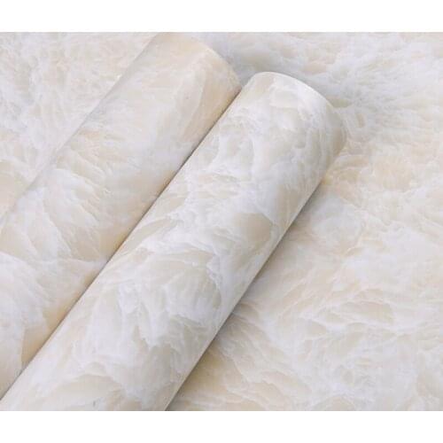 Matte Marble Wallpaper Sticker Desktop Waterproof Kitchen Countertop Furniture Renovation Film Oil-Proof Self-Adhesive