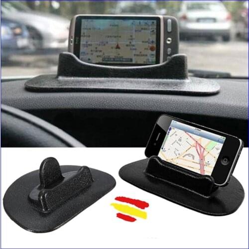Car dashboard non-slip stand silicone Gel Horizontal and Vertical mobile Tablet washable good ANTI-fall hold