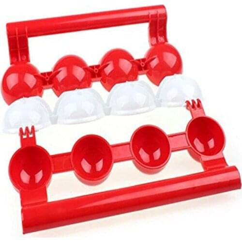 Red And White Newbie Meatballs Kitchen Homemade Stuffed Meatballs BPA Maker Home Cooking Tools KC1480