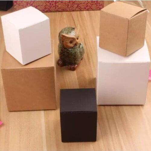 10pcs kraft paper for packing kraft packaging boxes,DIY white wedding candy boxes handmade soap boxes Gift cardboard box