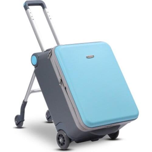 2 In 1 Baby Car Can Sit Carry-On Airwheel Kids Luggage Rideable Childrens Trolly Suitcase Student Bag Mommy Travel Rolling
