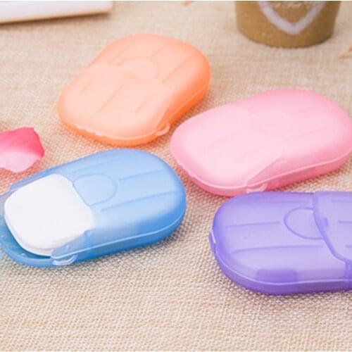 6 Styles 20 Pieces/Set Of Mini Disposable Soap Tablets Travel Outdoor Sports Cleaning Soap Tablets Portable Soap Paper