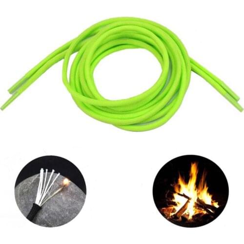 2021 Outdoor Multifunctional Adventure Camping Survival Shoelace Fire Multifunctional Shoelace Match Rope Shoelace Safety