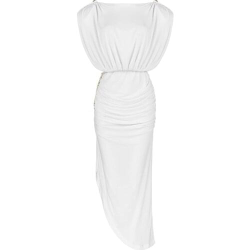 2021New Summer Dress Women Long Dress Ladies White Solid Maxi Dress Sexy Party Club Celebrity Elegant V Neck Dresses